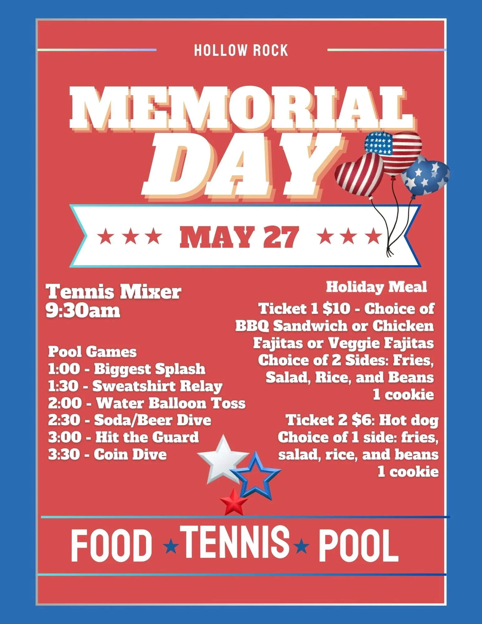 Events — Hollow Rock Racquet & Swim Club